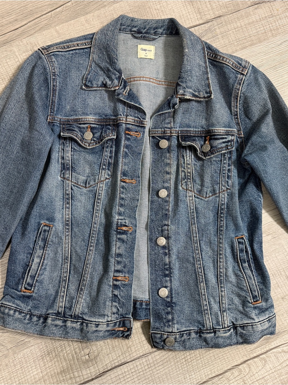 GAP Medium Wash Blue Denim Jacket